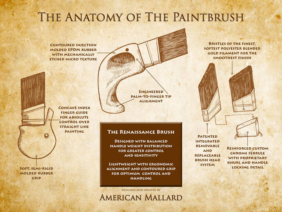 American Mallard Paintbrushes Anatomy of a Paintbrush