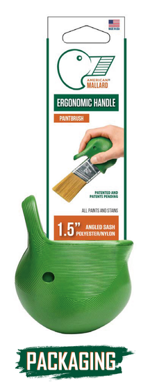 American Mallard Paint Brushes Packaging